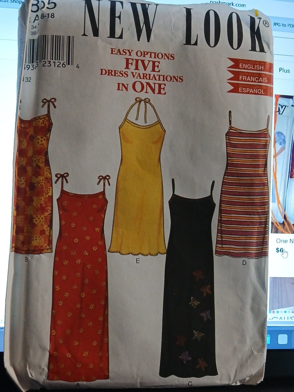 One NEW LOOK Uncut Pattern #6865